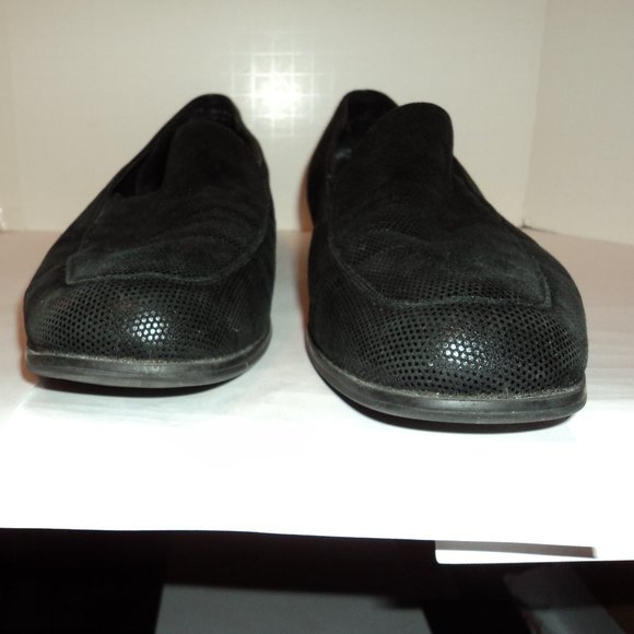 Munro American Women's Size 11 Shoes Loafers Flats Shiny Black Slip On - Picture 3 of 11